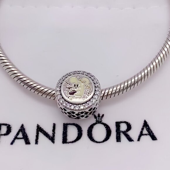 Disney Parks 2025 Mickey & Minnie Ghosts Pandora Charm - Picture 3 of 3